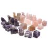 HXSCOO 1.5" Amethyst Animals Figure Rose Quartz Owl Statue Blossom Agate Wolf Lapis Lazuli Elephant Natural Stones Healing Crystal Gift (Color : Blossom Agate-O) view 2