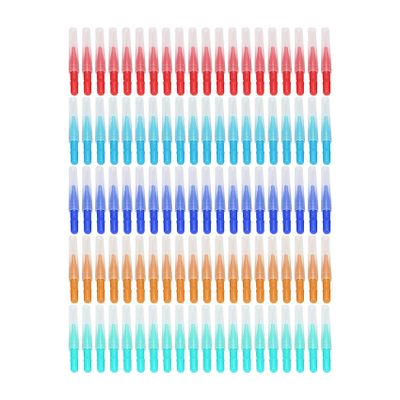 marian 100Pcs Interdental Brush Teeth Soft Dental Tooth Floss Interdental Brush Refill Dental Toothpick Cleaners