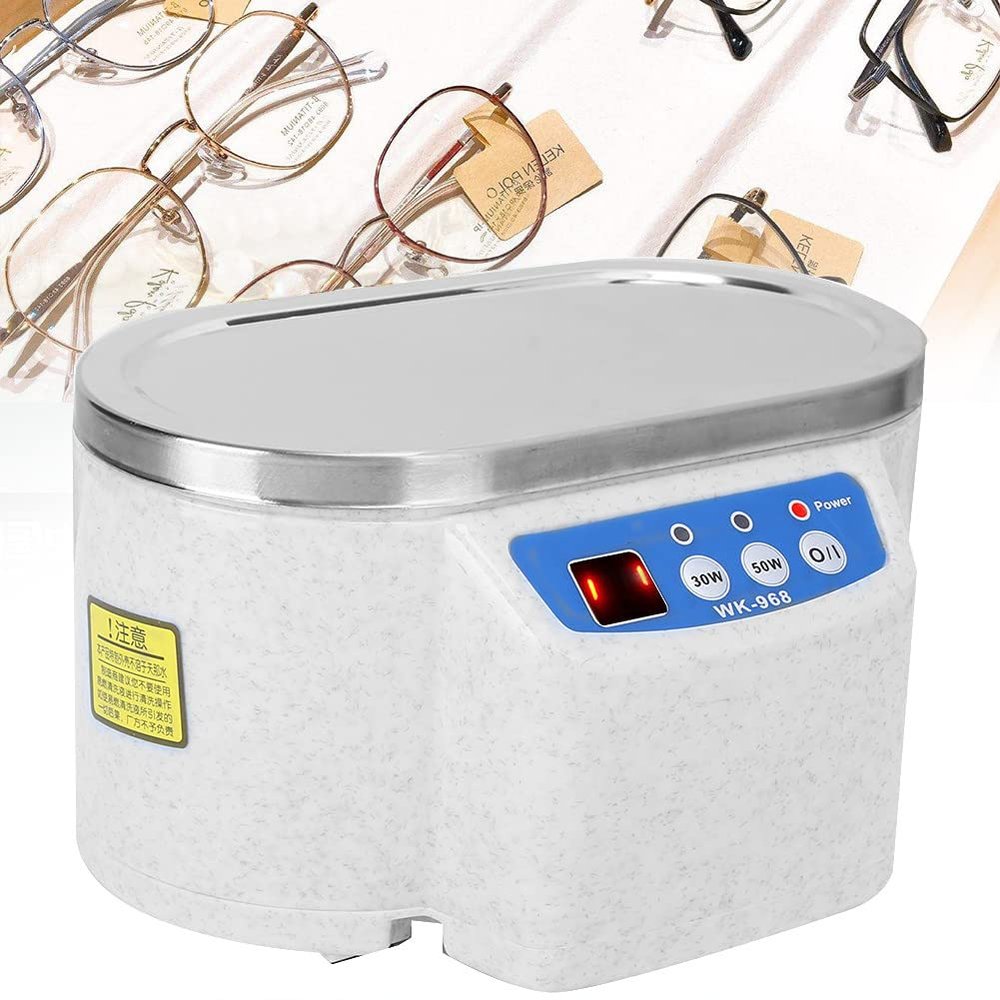 BrightFootBook 30/50W Ultrasonic Cleaner, Sonicator Bath 40Khz For Watches Contact Lens Glasses Denture Teeth Electric Makeup Razor Brush