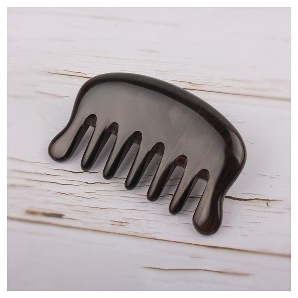 moisture Comb Set Hair Comb Handcraft Ebony Hair Comb Massage Comb Suitable for Home Use for Thick Curly Hair Wide Tooth Comb for Hair Styling Gifts Womens Hair Comb (Color : C)