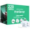 Metene 220 Pack Lens Cleaning Wipes, Pre-Moistened and Individually Wrapped Eyeglass Wipes, Glasses Cleaner for Eyeglasses, Camera Lens, Tablets, Phone, Computer Screen and Other Delicate Surfaces