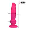 10 Inch Large Liquid Silicone, Waterproof and Smooth, with Suction Cup, Shape Dog, Bend at Any Angle.(Color:22.2cm,Size:) view 2