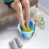 1 x 18 Plastic Tie Dye Basin Tub Dish Washing Up Bowl and 1 x 25L Litre Plastic Tie Dye Multipurpose Bucket with Lid and Carry Metal Handle for Food Storage Kitchen Animal Feed (Random Colours) view 3