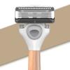 Wilkinson Sword - Hydro 5 Skin Protection Premium Edition Razor - 5-blade razor - Pack with 1 wooden handle and 1 head view 2
