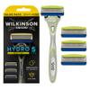 Wilkinson Sword Hydro5 Skin Protection Sensitive - Special Pack - 1 Handle, 4 Refill Blades (5-Blade, Moisturizing Gel, Sensitive Skin, Men's) view 1