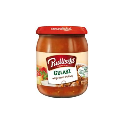 Pudliszki Gulasz/Pork & Beef Goulash Ready Meal 500gr x 10 Pack