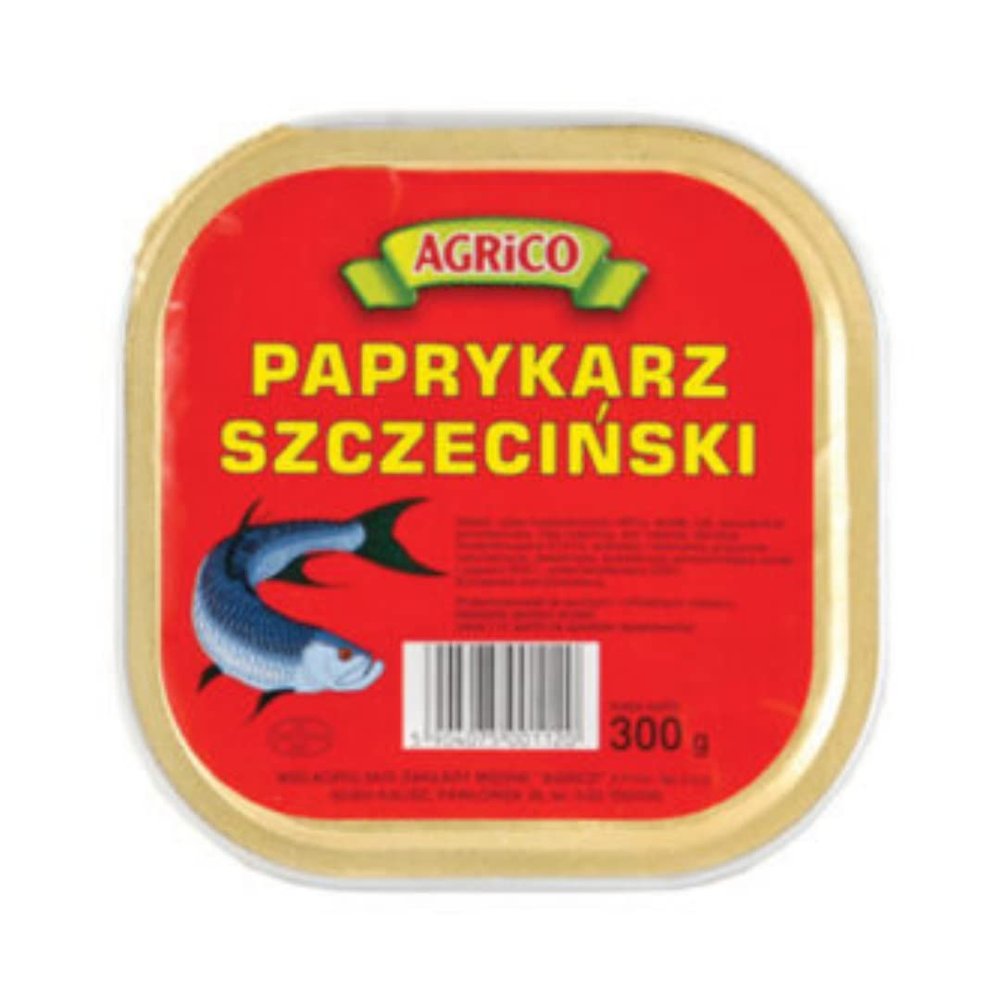 Agrico Fish Goulash (Paprykarz Szczeciski) 300g x 15 Pack | Traditional Polish Fish Spread | Ready-to-Eat | Canned Fish Pt | 4500g Bulk Case