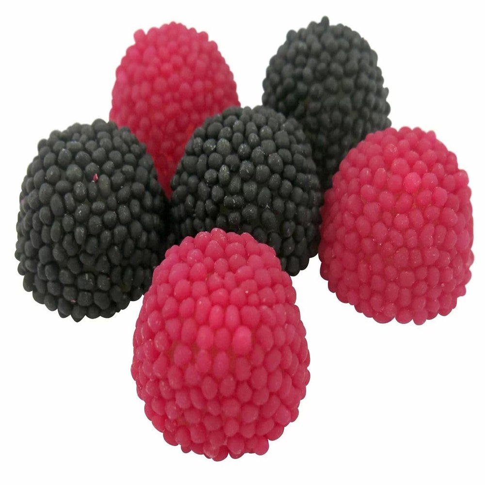 Black and Raspberry Berries - 200g Gummy Sweets