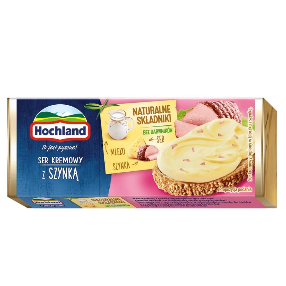 Hochland Block Cheese with Ham Spread 90gr x 15 pack