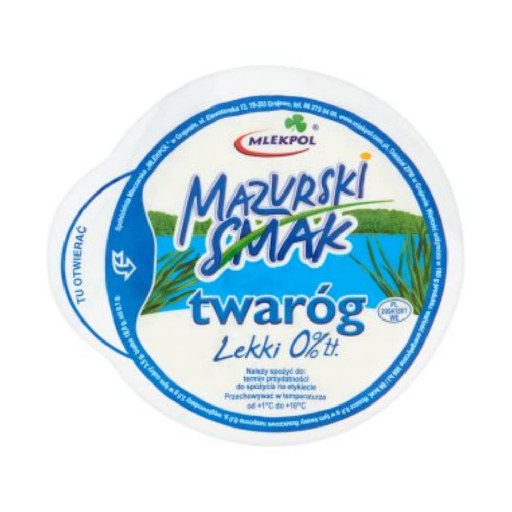 Mlekpol 0% Fat Mazurski Curd Cheese 275gr x 10 pack