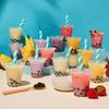 Thoughtfully Gourmet, Mini Boba Party Set, Makes 16 Tasting Portions Of Bubble Tea, Includes 4 Flavors, Boba Pearls, Cups, Lids, And Straws view 3