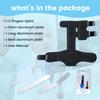 Finger Splint, Trigger Finger Splint, Boxer Break Metacarpal Brace, 2 Aluminum Plate Support Adjustable for Fracture,Sprain,Arthritis,Mallet Finger (2-fingers) view 4