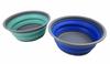 SAMMART 7.5L Set of 2 Collapsible Tub - Foldable Dish Tub - Portable Washing Basin - Space Saving Plastic Washtub (Purplish Blue + Turquoise Blue) view 1