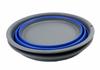 SAMMART 7.5L Set of 2 Collapsible Tub - Foldable Dish Tub - Portable Washing Basin - Space Saving Plastic Washtub (Purplish Blue + Turquoise Blue) view 3