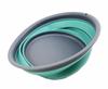 SAMMART 7.5L Set of 2 Collapsible Tub - Foldable Dish Tub - Portable Washing Basin - Space Saving Plastic Washtub (Purplish Blue + Turquoise Blue) view 4