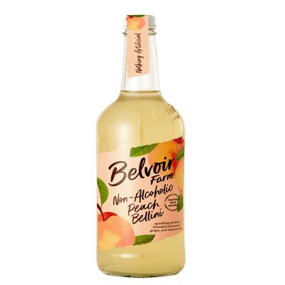 Belvoir Farm | Non-Alcoholic Peach Bellini, 750ml Bottle