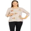 Alfred Dunner Knit Top Oat Heather, 115, PXL view 1