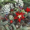 20 Napkins Stars in Pine Cones Natural Wreath Winter Christmas Table Decoration Decoupage Napkin Technology 33 x 33 cm view 1