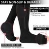 Ailaka Medical Compression Socks with Zipper, Knee High 15-20 mmHg Compression Socks for Women Men, Open Toe Support Socks for Varicose Veins, Edema, Recovery, Pregnant, Nurse view 4