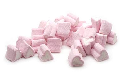 Pink and White Mini Heart Mallows - 200g Marshmallow Sweets