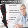 Ailaka Zipper Compression Socks Medical, 15-20 mmHg Knee High Compression Socks for Men Women, Close Toe Support Socks for Varicose Veins, Edema, Recovery, Pregnant, Nurse (Black, 2XL) view 4