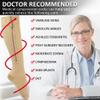 Ailaka Medical Compression Socks with Zipper, Knee High 15-20 mmHg Compression Socks for Women Men, Open Toe Support Socks for Varicose Veins, Edema, Recovery, Pregnant, Nurse view 4