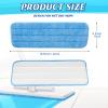 40 Pack Microfiber Cleaning Pad Machine Washable Flat Mop Head Replacement Reusable Household Replacement Mop Pads for Hardwood and Hard Surface Floor Cleaning and Scrubbing Fit Most Wet or Dry Mops view 2