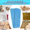 40 Pack Microfiber Cleaning Pad Machine Washable Flat Mop Head Replacement Reusable Household Replacement Mop Pads for Hardwood and Hard Surface Floor Cleaning and Scrubbing Fit Most Wet or Dry Mops view 3