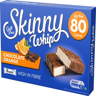 Skinny Whip Orange & Chocolate Snack Bars 10x5x20g