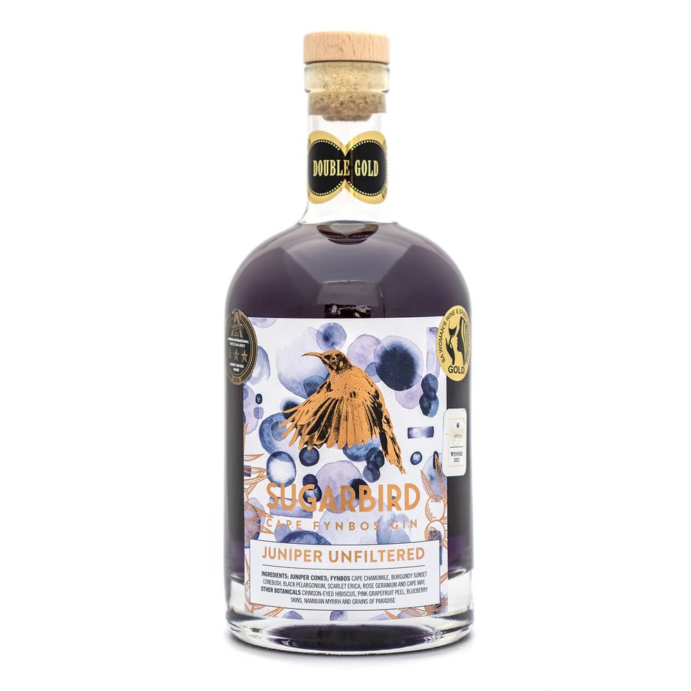 Craft Juniper Gin - Sugarbird Juniper Cape Fynbos South African Craft Gin - 50cl