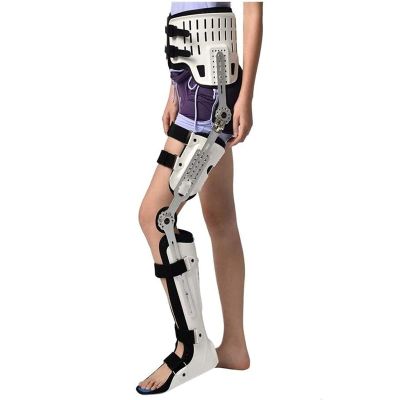 LARIAU Knee Support Brace, Hip Knee Ankle Foot Orthosis Leg Fracture, Hip Walking Fixed With Walking Boots Brace Knee Surgery Support