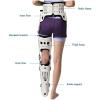 LARIAU Knee Support Brace, Hip Knee Ankle Foot Orthosis Leg Fracture, Hip Walking Fixed With Walking Boots Brace Knee Surgery Support view 3