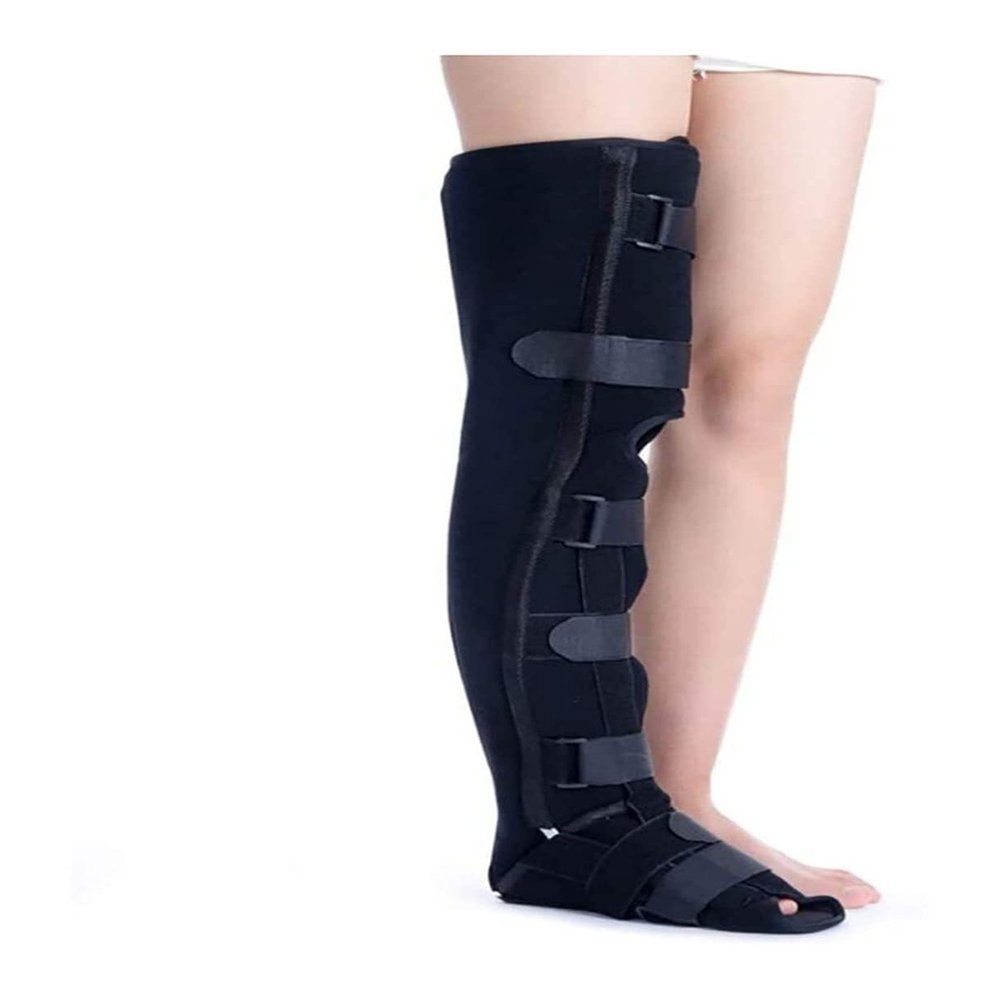 Comfortable Leg Foot Supports Ankle Brace Immobilizer Adjustable Ankle Braces Splint Breathable Leg Ankle Surgical Fixation Stabilization Rehabilitation Tool 22.7.14 (Size : Large/L)