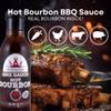 Poppamies BBQ Sauce Hot Bourbon - Well-suited for grilled food and burgers and for use as a dip and cooking sauce - Spiciness 6/10-410g view 2