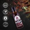 Poppamies BBQ Sauce Hot Bourbon - Well-suited for grilled food and burgers and for use as a dip and cooking sauce - Spiciness 6/10-410g view 3