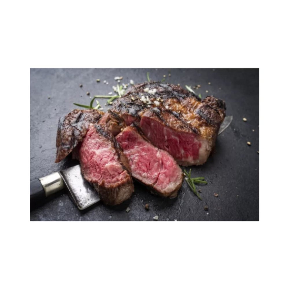 Halal Fresh Australian Wagyu Ribeye 2kg Premium Grass-Fed Beef Steak | Marble Score 6-7 | Butchers Cut | Tender, Juicy and Richly Marbled | Perfect for Grilling, Pan-Seared or BBQ