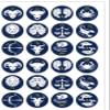 24 Precut Round Star Signs Horoscope Edible Wafer paper Cake Cupcake Toppers view 2