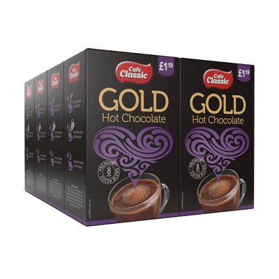 Cafe Classic Instant Hot Chocolate 64 sachets (Case of 8 x 8 sachets)