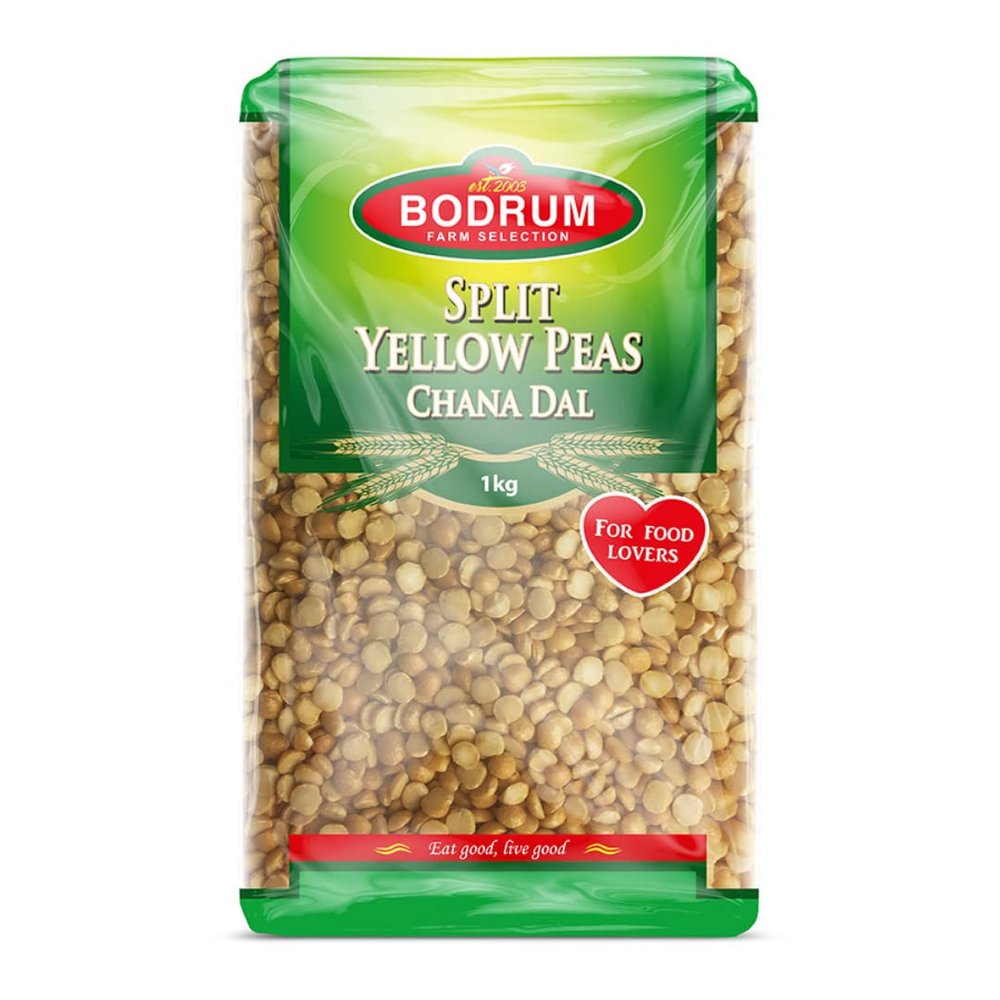 Bodrum Yellow Split Peas 1kg x 10 Pack  Premium Dried Split Peas  Protein-Rich & Versatile