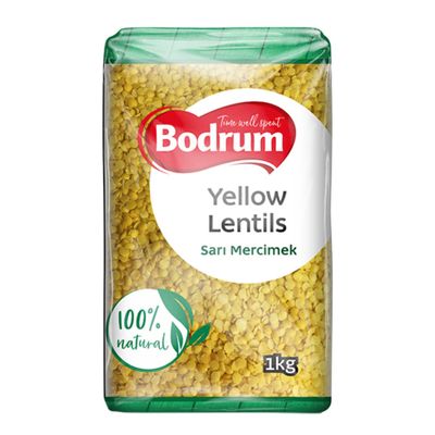 Bodrum Yellow Lentils (Sar Mercimek) 1kg x 5 Pack  Premium Dried Lentils  Nutritious & Versatile
