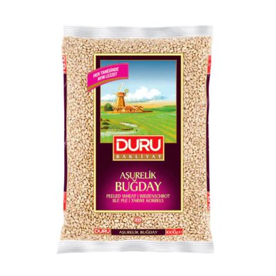 Duru Aurelik Wheat 1kg x 15 Pack | Premium Whole Wheat for Ashure, Soups & Turkish Desserts