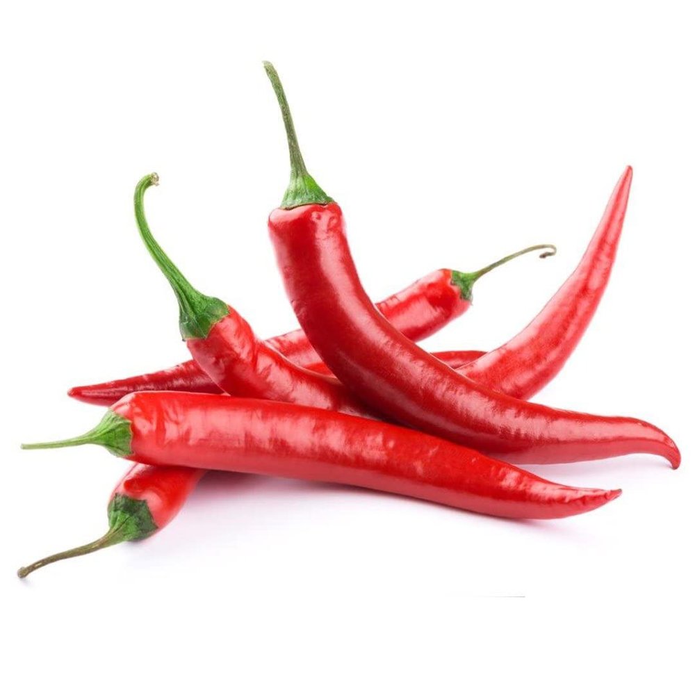 Hot Chilli Pepper 1kg -/+10%  Fresh Spicy Red Chillies | Premium Quality Hot Peppers for Cooking, Sauces, Pickles & Seasoning