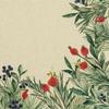 20 Napkins Eco Line Sustainable Made from 100% Recycled Paper Rose Hips Plants Natural Table Decoration 33 x 33 cm view 1