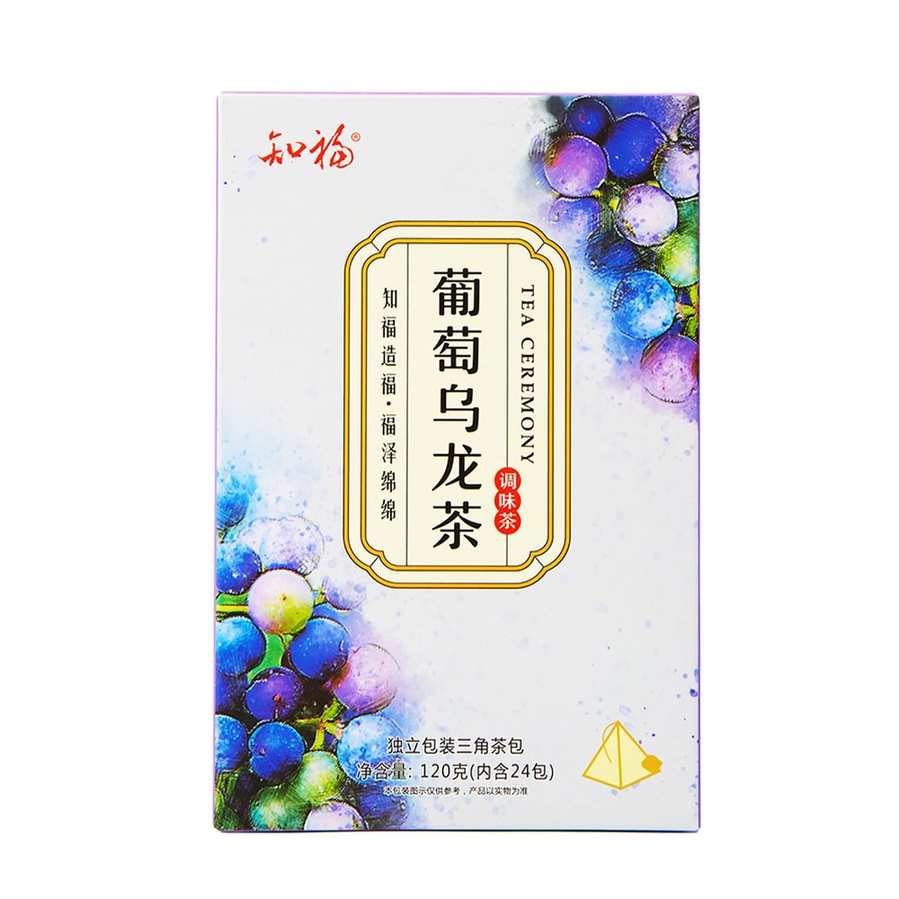 Socobeta Grape Oolong Tea 24pcs Cold Brew Fruit Tea Bags for Casual Drinks in The Morning and Afternoon Time Kitchen Home Appliances
