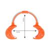 COTISEN Dental Lip Cheek Retractor Mouth Opener C-Shape Comfortable Silicone Flexible for Adult Kids Teeth Whitening Kit Watch Ya Mouth Game Speak Out Mouthpiece 2PCS Size Medium view 2