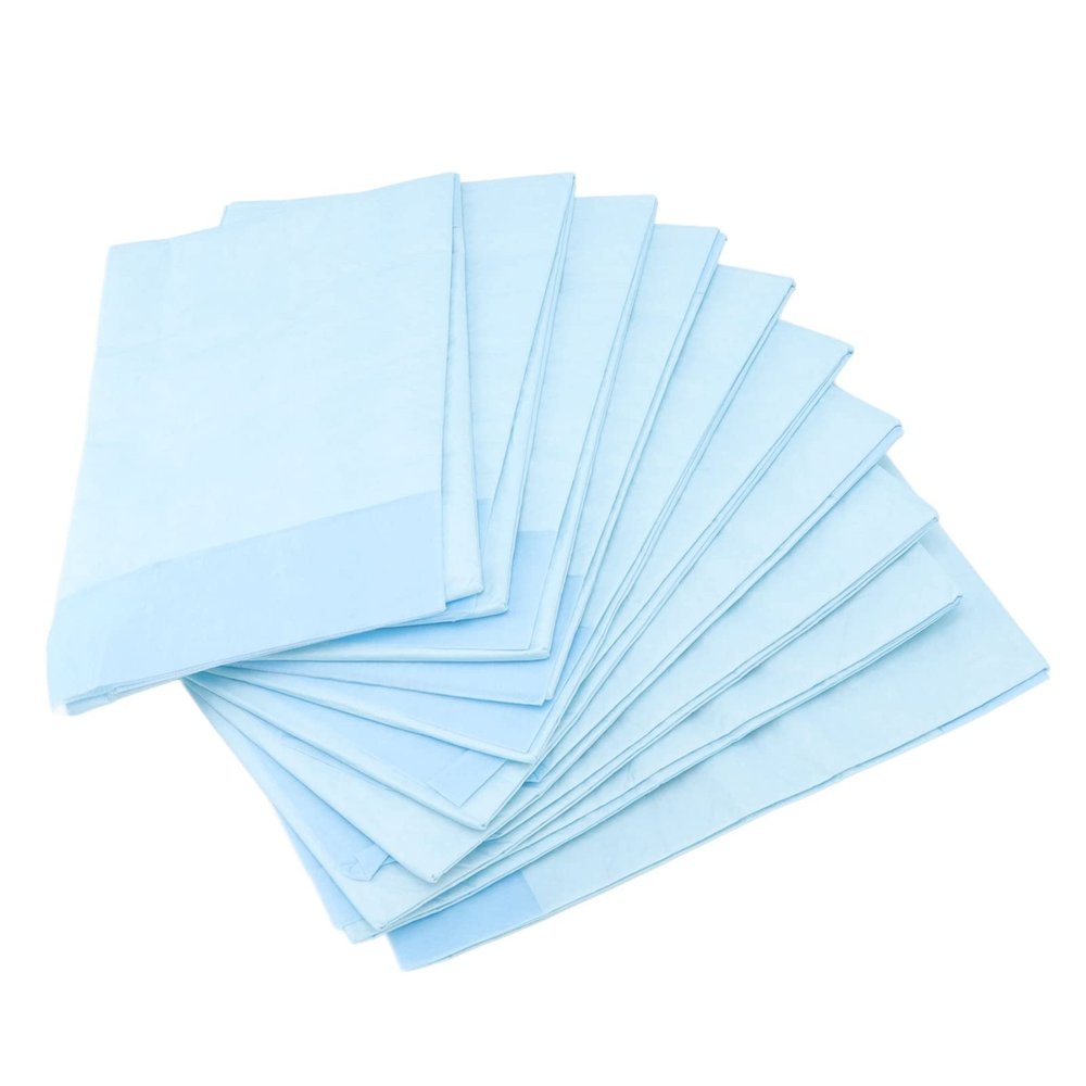 10 Pack Disposable Bed Pads, Heavy Absorbency Incontinence Pads, Soft Comfortable Fluff Bed and Chair Bedwetting Protector Pad for Adult, Child, Elder, Patients, Pets