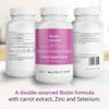 Hey Nutrition Biotin Complex Supplement - Biotin, Selenium, and Zinc - Supports Hair, Nails & Skin - Promotes Immune Health - No Artificial Flavours, Non-GMO & Dairy-Free - 60 Vegan Capsules view 3