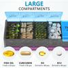 Extra Large Pill Organizer- XXL Pill Box 7 Day - Weekly Pill Organizer with AM PM Large Compartments Big Pill Case for Supplements Jumbo Pill Holder for Vitamins Huge Medicine Organizer 2 Times a Day view 3