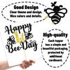 Gold Glitter Happy 1st Beeday Cake Topper, Bee One/Fun to Bee One, Bee Themed Baby's 1st Birthday/Baby Shower Party Decorations view 3