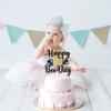 Gold Glitter Happy 1st Beeday Cake Topper, Bee One/Fun to Bee One, Bee Themed Baby's 1st Birthday/Baby Shower Party Decorations view 4